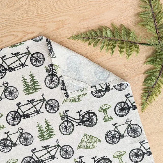 Bicycle Adventure Tea Towel