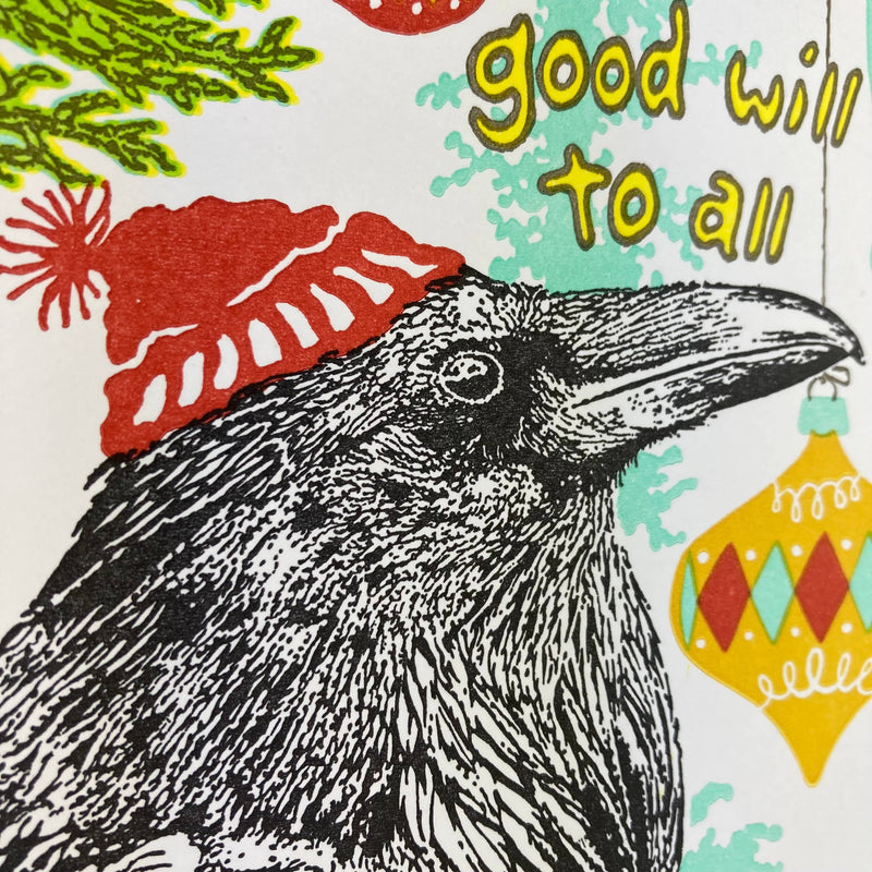 Goodwill to All Raven & Ornaments