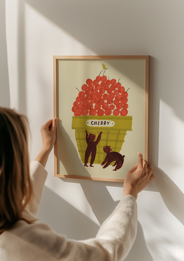 Cherry Bears | 8x10 Art Print