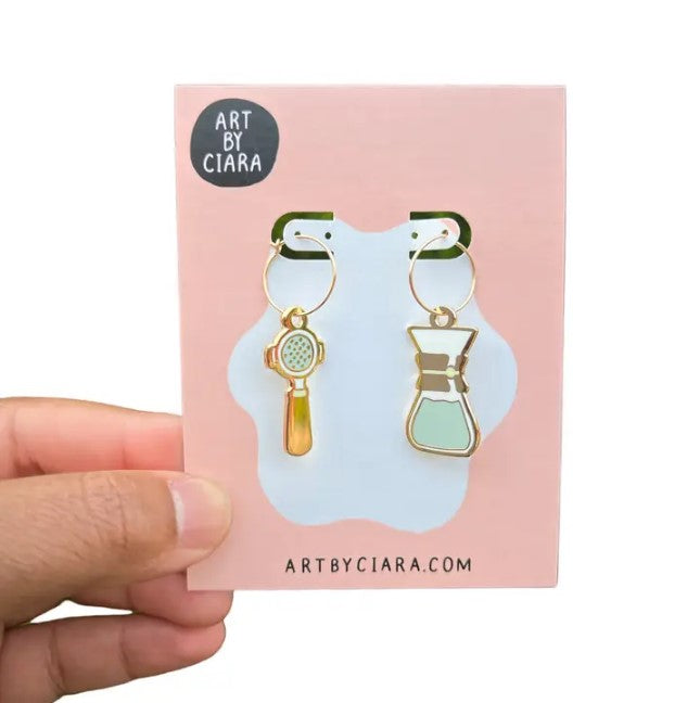 Barista Hoop Earrings