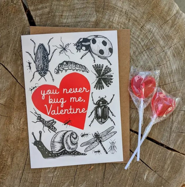 Never Bug Me Valentine Card