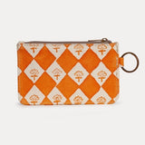 Fabric ID Pouch - Harlequin Orange