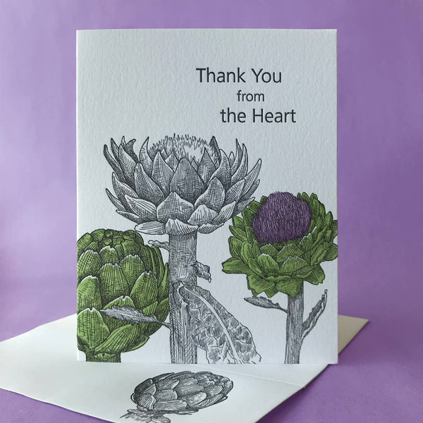 Artichoke Thank You Card