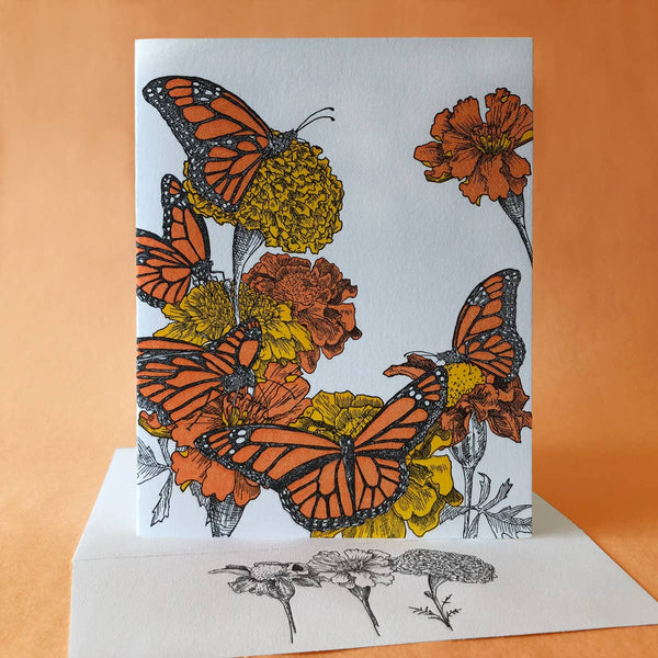 Marigold Art Card