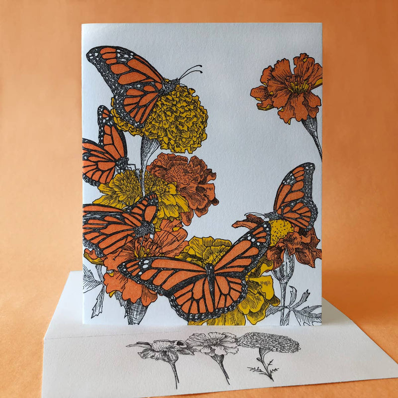 Marigold Art Card