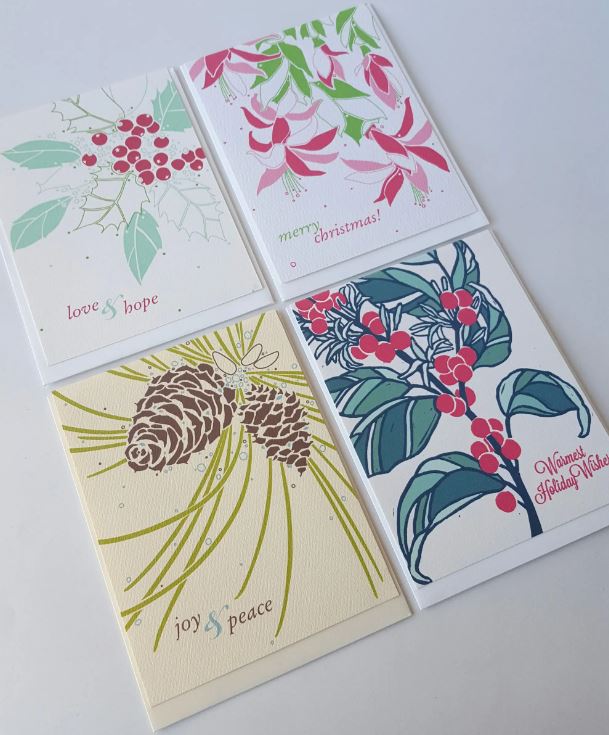 Christmas Botanicals (Assorted) - Box of 8