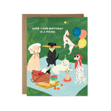 Dog Picnic Birthday Card