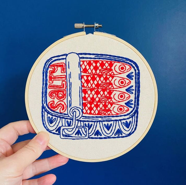 Canned Sardines Embroidery Kit