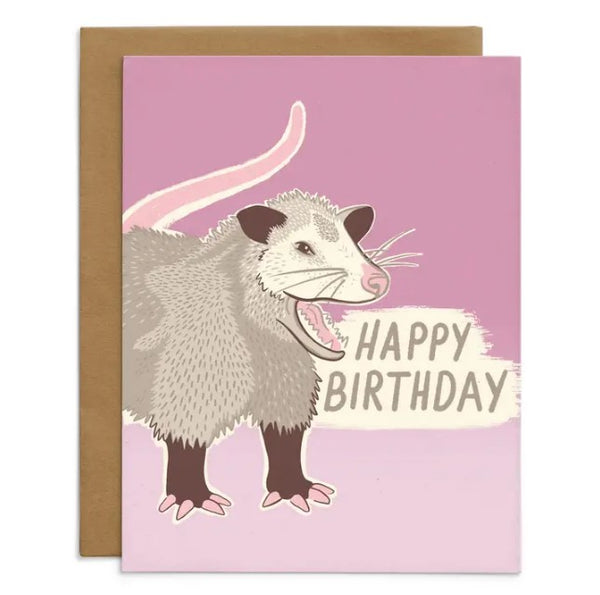 Happy Birthday Possum Card