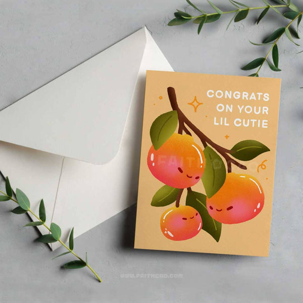 Orange Baby Card