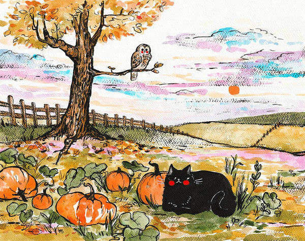 Print - "October" - 4 x 5