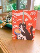 Taiyaki Cat Birthday card