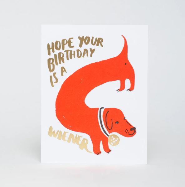 Wiener Birthday Card