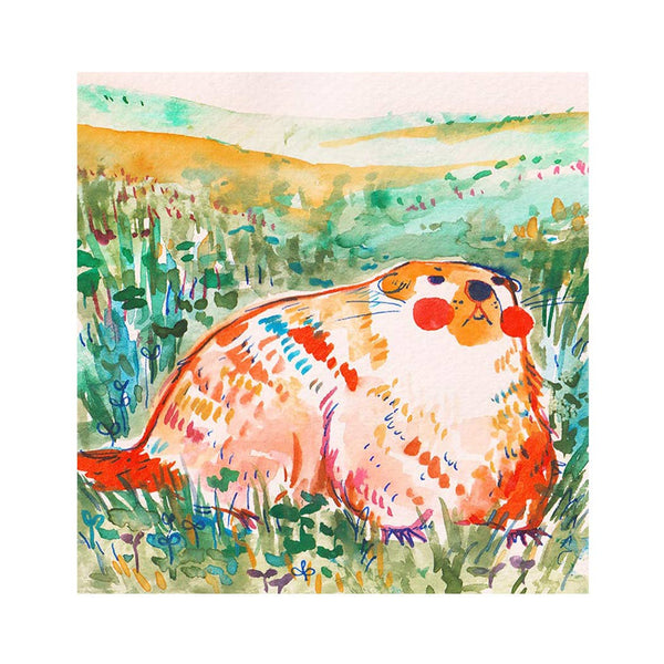 Print - "Groundhog" - 8 x 8