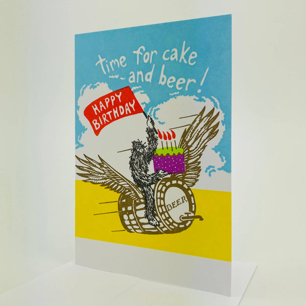 Time for Cake and Beer Sasquatch Birthday