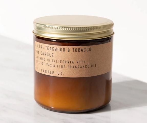 Teakwood & Tobacco Candle - 12.5 oz