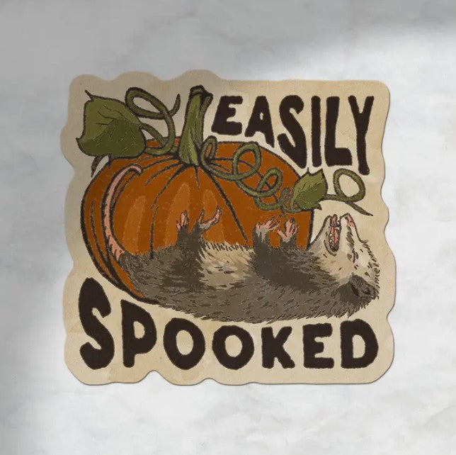 Easily Spooked Possum Sticker