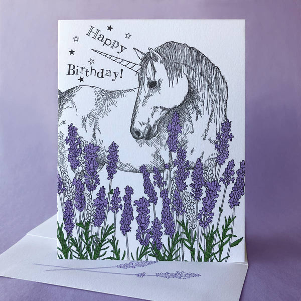 Lavender Birthday or Love Card