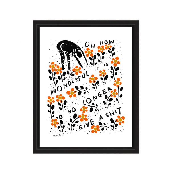 TO NOT GIVE A SH*T Art Print - 8.5 x 11 - Rani Ban