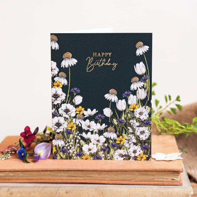 Happy Birthday Floral Card