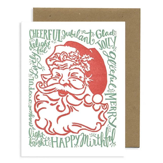 Laughing Santa Card