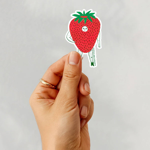 Mr. Strawberry Sticker