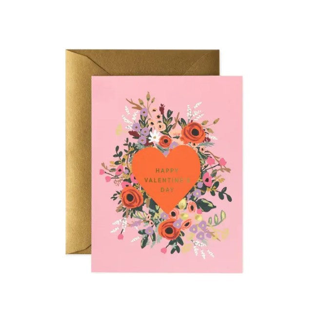 Blooming Heart Valentine Card