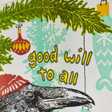 Goodwill to All Raven & Ornaments