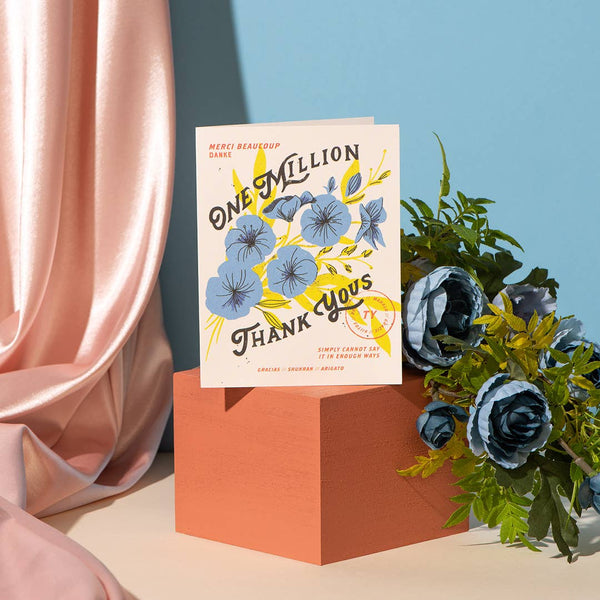 One Million thank you greeting card