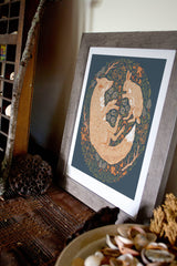 Fox and Hare 8x10" Giclee Print