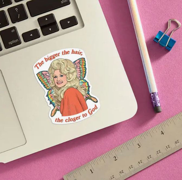 Dolly Bigger the Hair Sticker