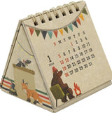 2025 Tan Tent Desk Calendar