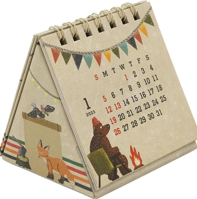 2025 Tan Tent Desk Calendar