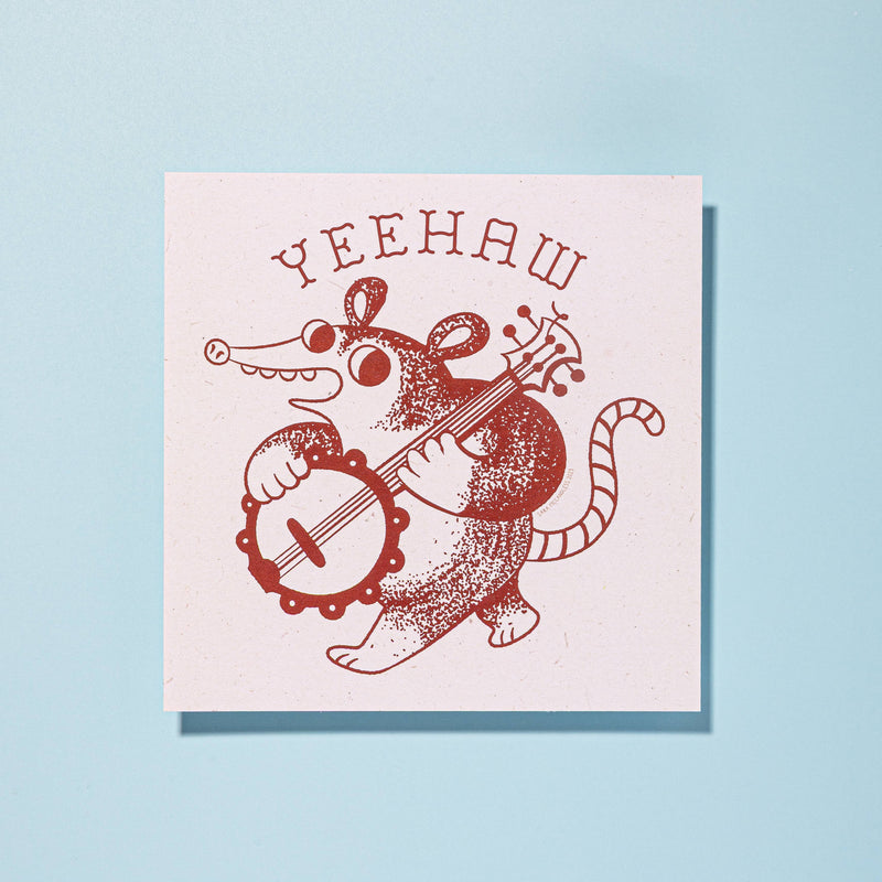 Banjo Possum Print - 8 x 8