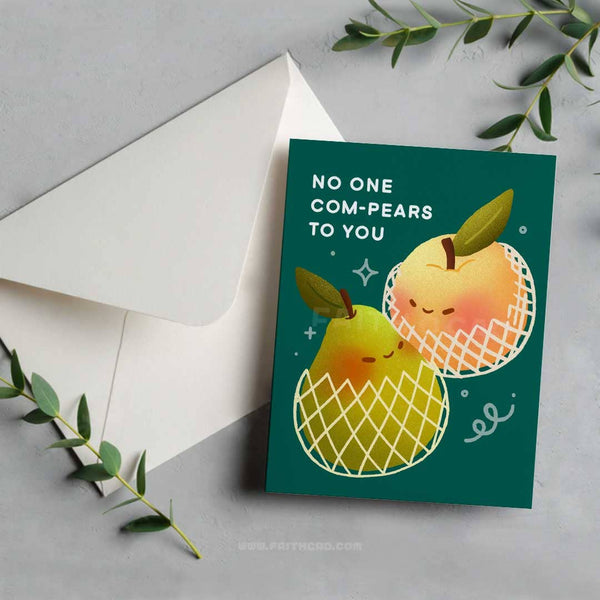 Pear Compare Love Card