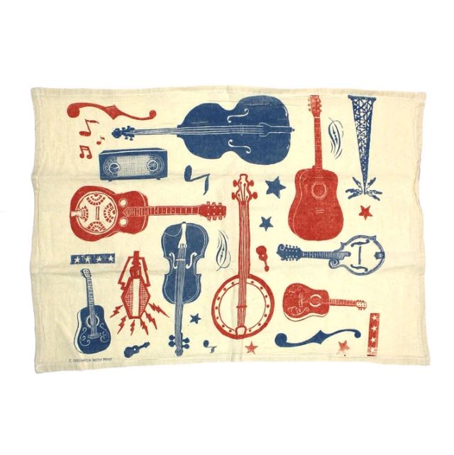 Guitar Tea Towel - Hatch Show Print