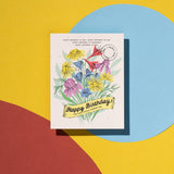 Birthday - Cute Little Flower greeting card
