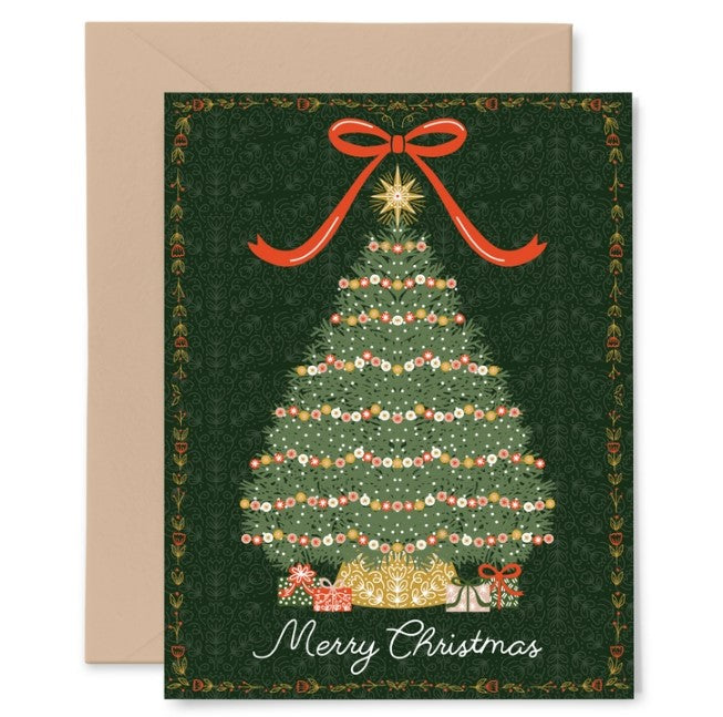 Tree and Gifts Card -  Christmas