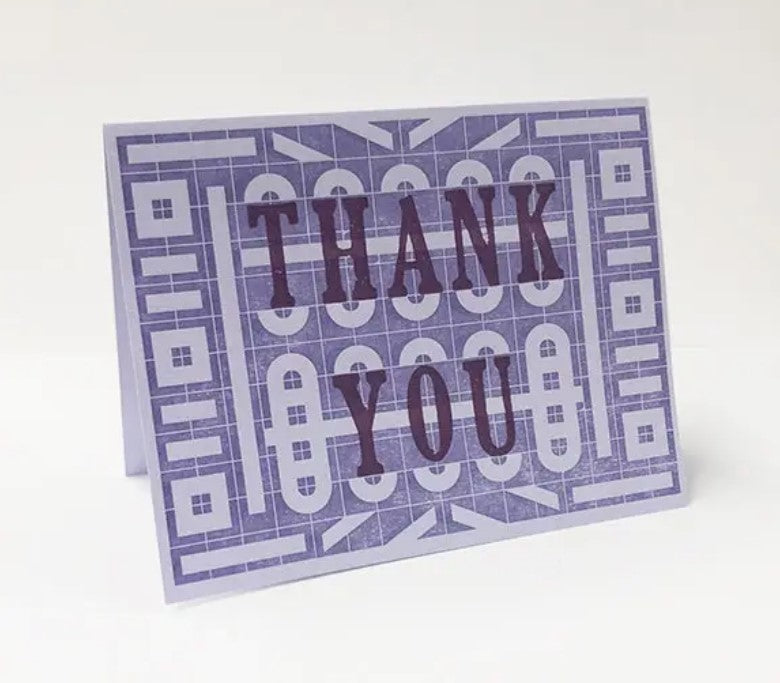 Thank You in Purple Card - Thank You