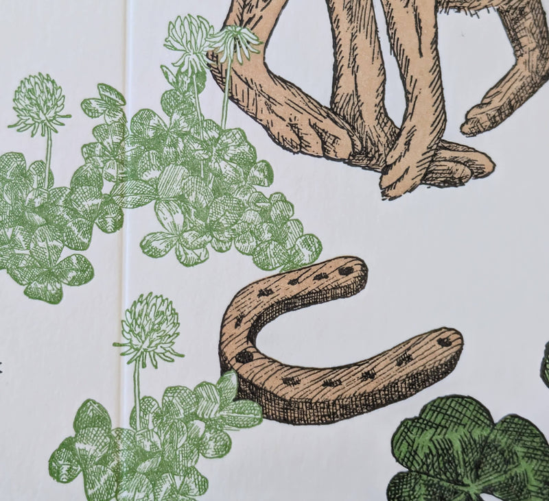 Shamrock Good Luck Card