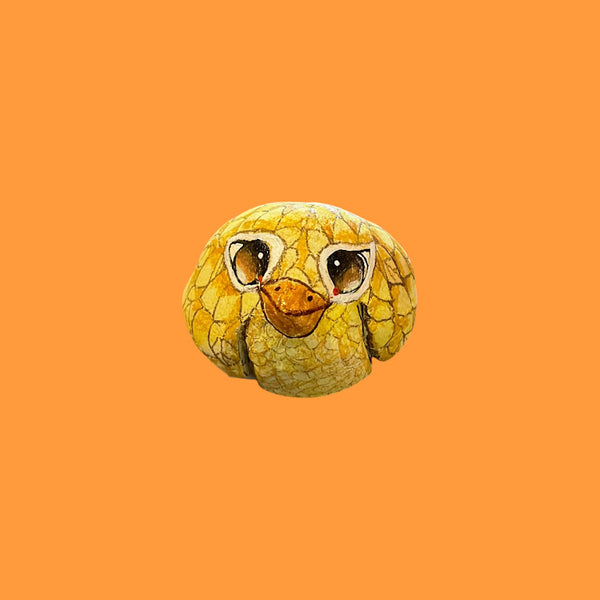 Small Clay Bird - Yellow