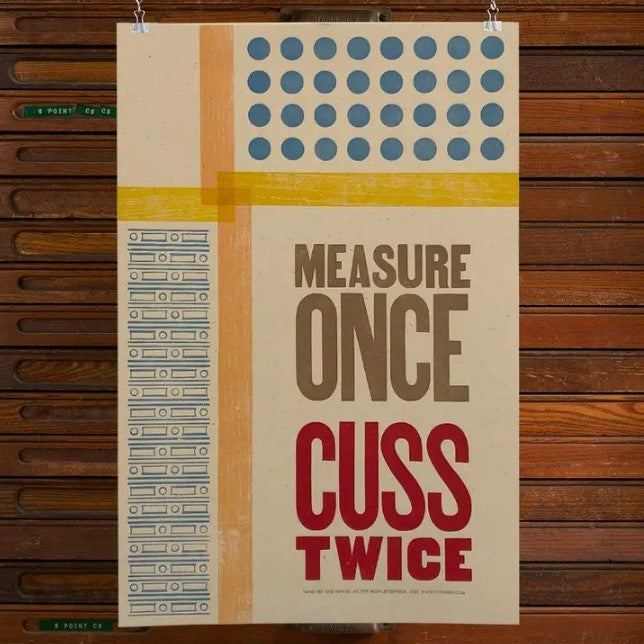 Measure Once Print