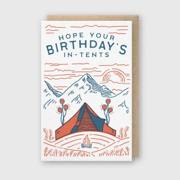 In Tents Birthday Card