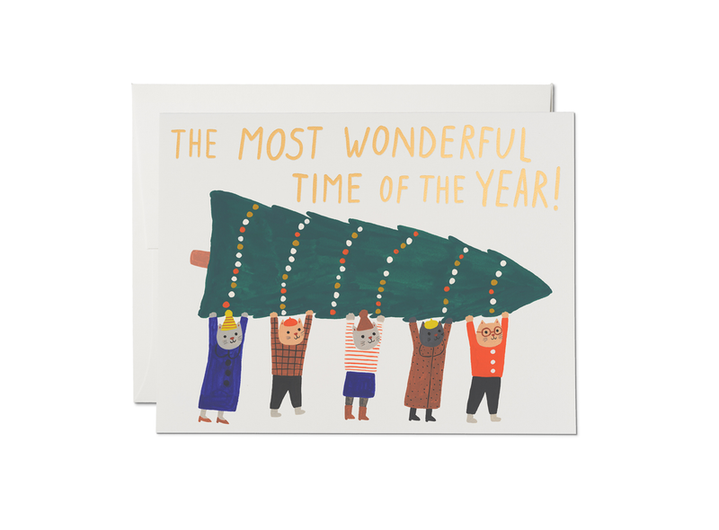 Xmas Kitties Christmas greeting card