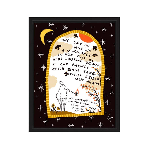 WHILE BIRDS SANG Art Print - 8.5 x 11 - Rani Ban