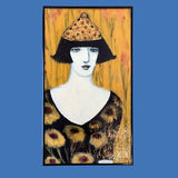 Portrait with Party Hat & Blooms #2510 - Cynthia Markert