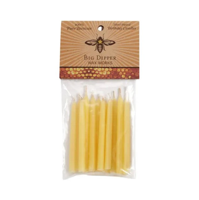 Natural Beeswax Birthday Candles