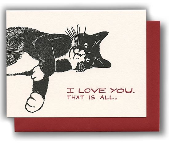 Cat Love You Card