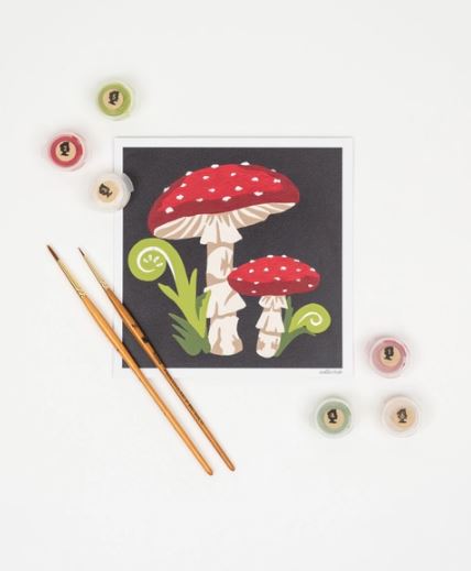 Fly Agaric Mushrooms DIY Paint Kit