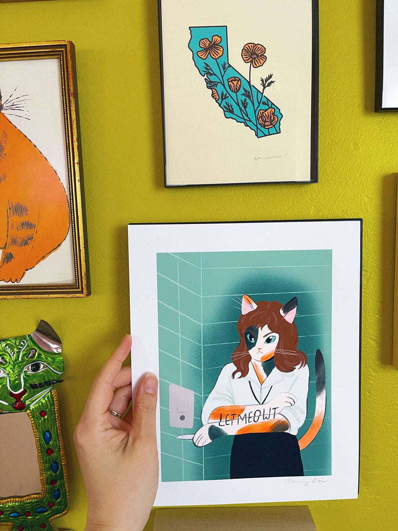 Helly R Cat matte 8x10 print